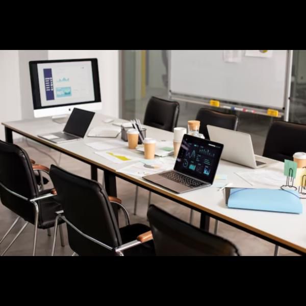 Illustration for the article “Open Desk Sharing Workstation in HSR Layout”