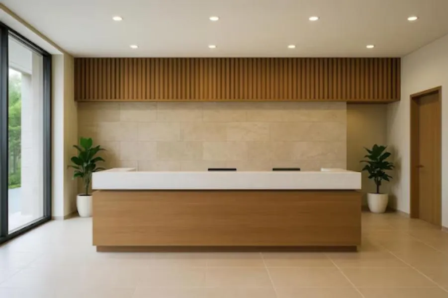 Reception Side Storage in Jayanagar for Professional Office Interiors